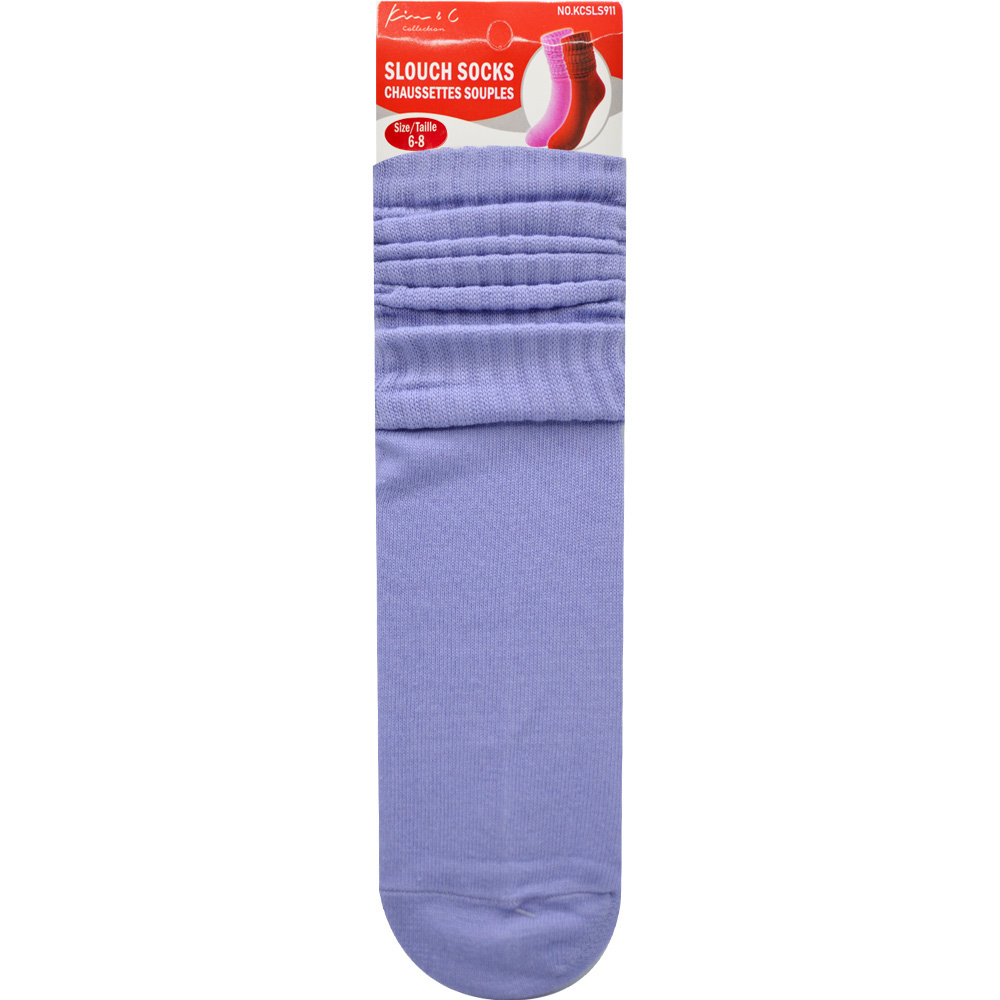 Slouch Socks 6-8 Lavender (6pair/Pack) Slouch Socks 6-8 Lavender (6pair/Pack)